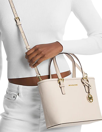 Michael Michael Kors Jet Set Travel Extra-Small Saffiano Leather Top-Zip Tote Bag