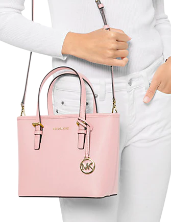 Michael Michael Kors Jet Set Travel Extra-Small Saffiano Leather Top-Zip Tote Bag