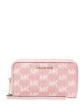 Michael Michael Kors Jet Set Travel Large Logo Jacquard Denim Smartphone Wallet
