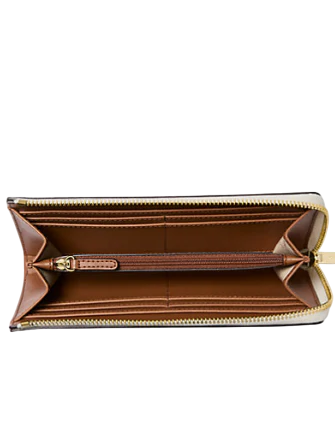 Michael Michael Kors Jet Set Travel Large Logo Quarter-Zip Wallet