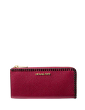 Michael Michael Kors Jet Set Travel Large Pebbled Leather Quarter-Zip Wallet