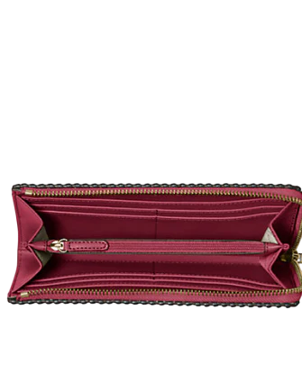 Michael Michael Kors Jet Set Travel Large Pebbled Leather Quarter-Zip Wallet