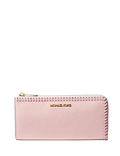 Michael Michael Kors Jet Set Travel Large Pebbled Leather Quarter-Zip Wallet