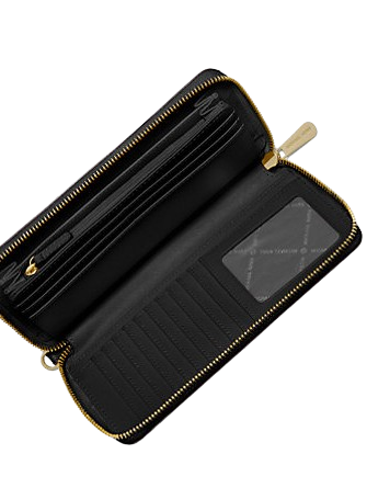 Michael Michael Kors Jet Set Travel Large Pebbled Leather Wristlet