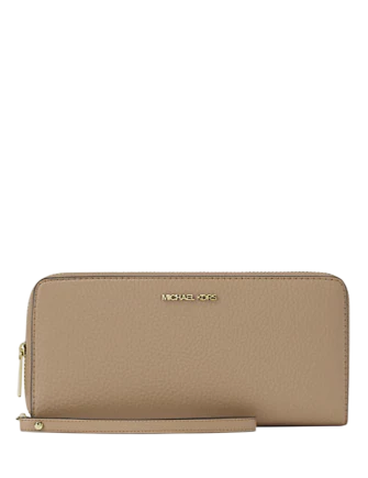 Michael Michael Kors Jet Set Travel Large Pebbled Leather Wristlet