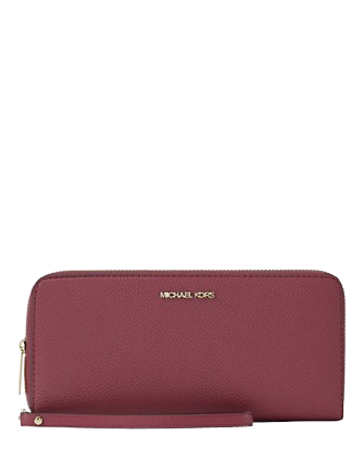 Michael Michael Kors Jet Set Travel Large Pebbled Leather Wristlet