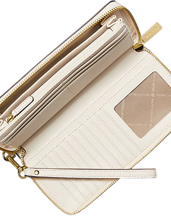 Michael Michael Kors Jet Set Travel Large Pebbled Leather Wristlet