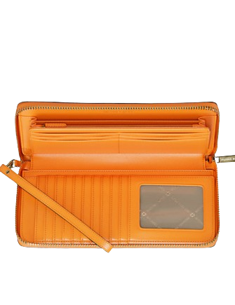 Michael Michael Kors Jet Set Travel Large Pebbled Leather Wristlet