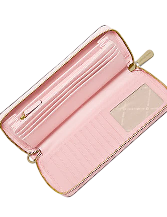 Michael Michael Kors Jet Set Travel Large Pebbled Leather Wristlet