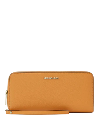 Michael Michael Kors Jet Set Travel Large Pebbled Leather Wristlet