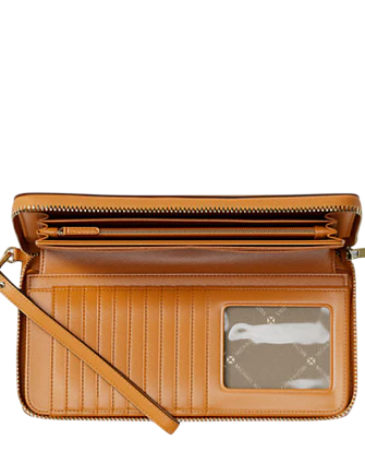 Michael Michael Kors Jet Set Travel Large Pebbled Leather Wristlet