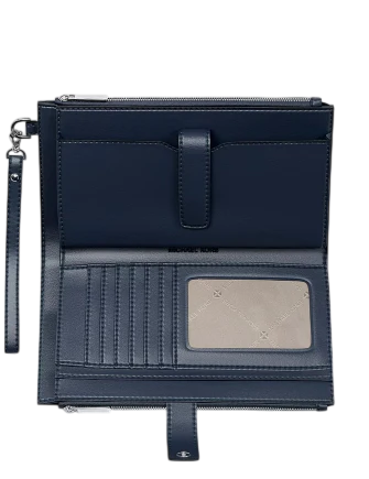 Michael Michael Kors Jet Set Travel Large Printed Signature Logo Wristlet Wallet