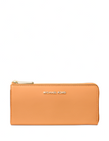 Michael Michael Kors Jet Set Travel Large Saffiano Leather Quarter Zip Wallet