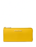 Michael Michael Kors Jet Set Travel Large Saffiano Leather Quarter Zip Wallet