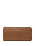 Michael Michael Kors Jet Set Travel Large Saffiano Leather Quarter Zip Wallet