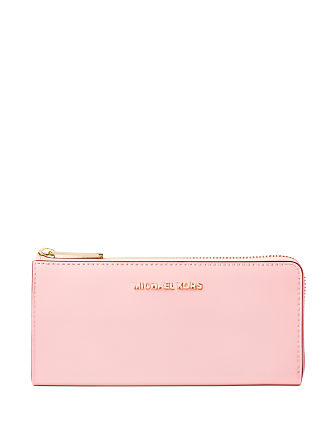 Michael Michael Kors Jet Set Travel Large Saffiano Leather Quarter Zip Wallet