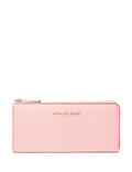 Michael Michael Kors Jet Set Travel Large Saffiano Leather Quarter Zip Wallet