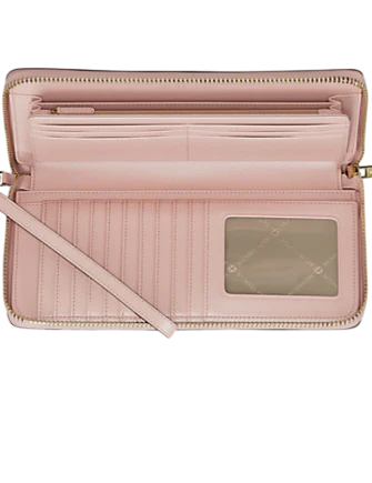 Michael Michael Kors Jet Set Travel Large Signature Logo Continental Wristlet