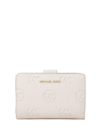 Michael Michael Kors Jet Set Travel Medium Logo Debossed Billfold Wallet