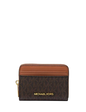 Michael Michael Kors Jet Set Travel Medium Logo Zip-Around Card Case