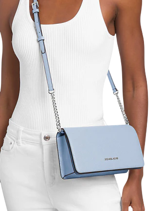 Michael Michael Kors Jet Set Travel Medium Pebbled Leather Crossbody Bag