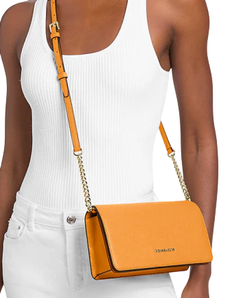 Michael Michael Kors Jet Set Travel Medium Pebbled Leather Crossbody Bag