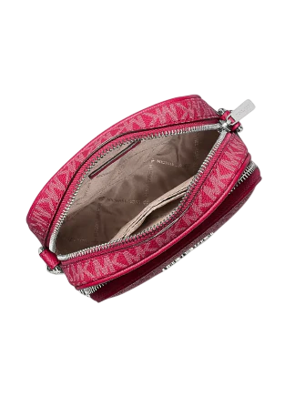 Michael Michael Kors Jet Set Travel Medium Signature Logo Crossbody Bag