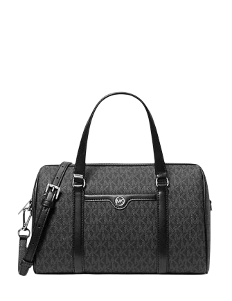 Michael Michael Kors Jet Set Travel Medium Signature Logo Duffel Crossbody Bag