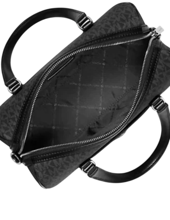 Michael Michael Kors Jet Set Travel Medium Signature Logo Duffel Crossbody Bag