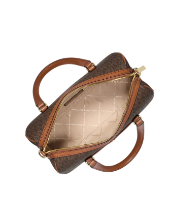 Michael Michael Kors Jet Set Travel Medium Signature Logo Duffel Crossbody Bag
