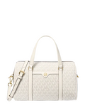 Michael Michael Kors Jet Set Travel Medium Signature Logo Duffel Crossbody Bag