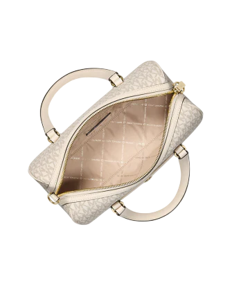 Michael Michael Kors Jet Set Travel Medium Signature Logo Duffel Crossbody Bag