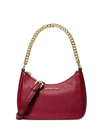 Michael Michael Kors Jet Set Travel Pebbled Leather Convertible Crossbody Bag