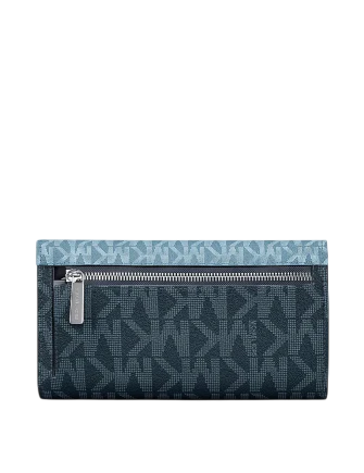 Michael Michael Kors Jet Set Travel Signature Logo Tri-Fold Wallet