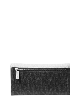 Michael Michael Kors Jet Set Travel Signature Logo Tri-Fold Wallet