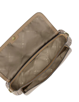 Michael Michael Kors Jet Set Travel Small Pebbled Leather Crossbody Bag With Pouch