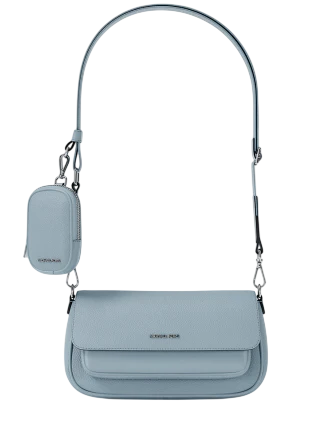 Michael Michael Kors Jet Set Travel Small Pebbled Leather Crossbody Bag With Pouch