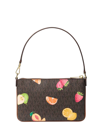 Michael Michael Kors Jet Set Travel Small Printed Signature Logo Wristlet