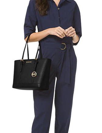 Michael Michael Kors Jet Set Travel Small Saffiano Leather Top-Zip Tote Bag