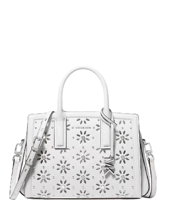 Michael Michael Kors Laila Small Embellished Laser Cut Leather Satchel