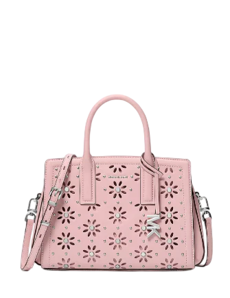 Michael Michael Kors Laila Small Embellished Laser Cut Leather Satchel