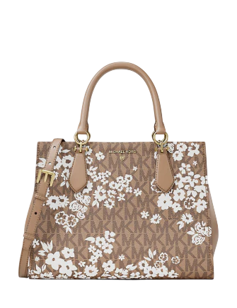 Michael Michael Kors Marilyn Medium Printed Signature Logo Satchel