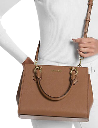 Michael Michael Kors Marilyn Medium Saffiano Leather Satchel