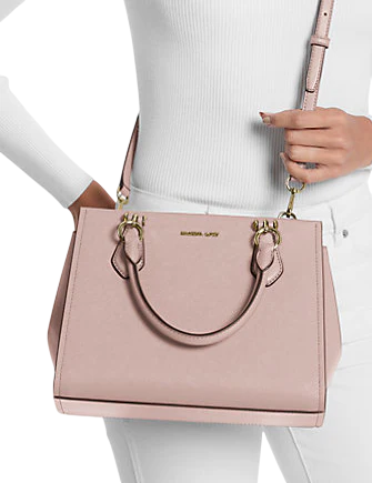 Michael Michael Kors Marilyn Medium Saffiano Leather Satchel