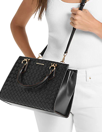 Michael Michael Kors Marilyn Medium Woven Satchel