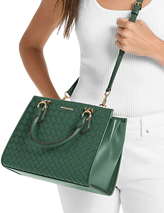 Michael Michael Kors Marilyn Medium Woven Satchel