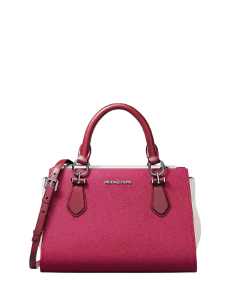 Michael Michael Kors Marilyn Small Color-Block Saffiano Leather Messenger Bag