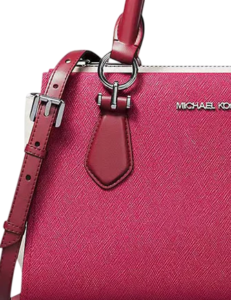 Michael Michael Kors Marilyn Small Color-Block Saffiano Leather Messenger Bag
