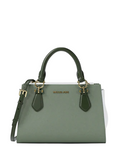 Michael Michael Kors Marilyn Small Color-Block Saffiano Leather Messenger Bag