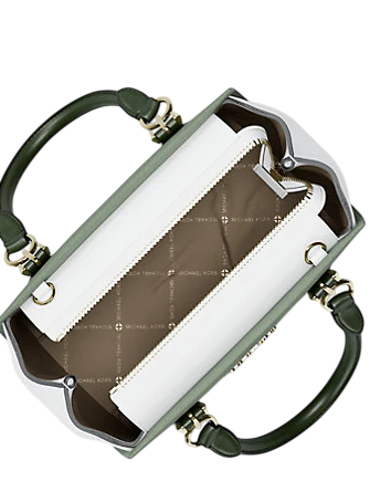 Michael Michael Kors Marilyn Small Color-Block Saffiano Leather Messenger Bag